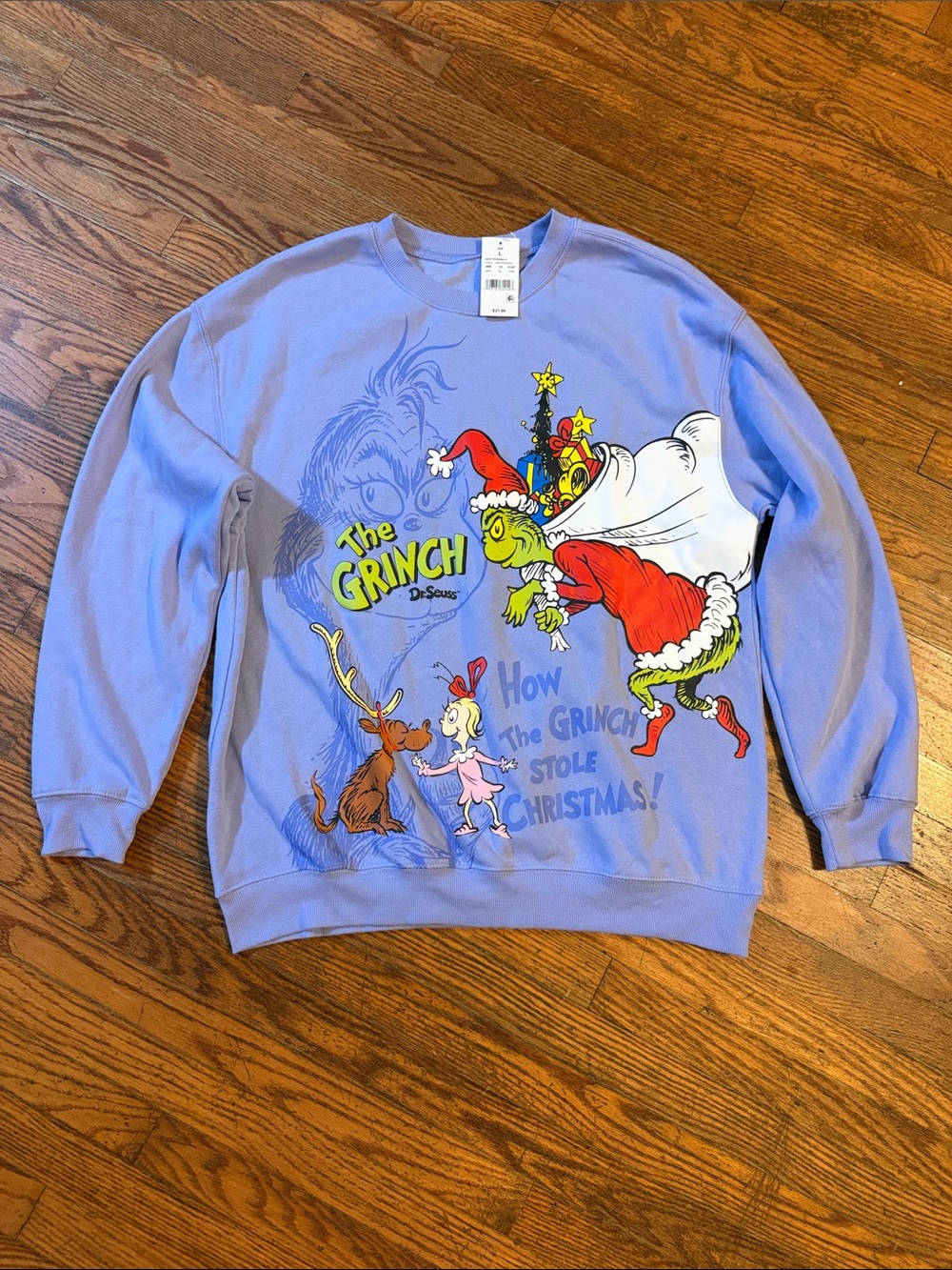 The Grinch Graphic Crewneck Sweatshirt - Light Purple